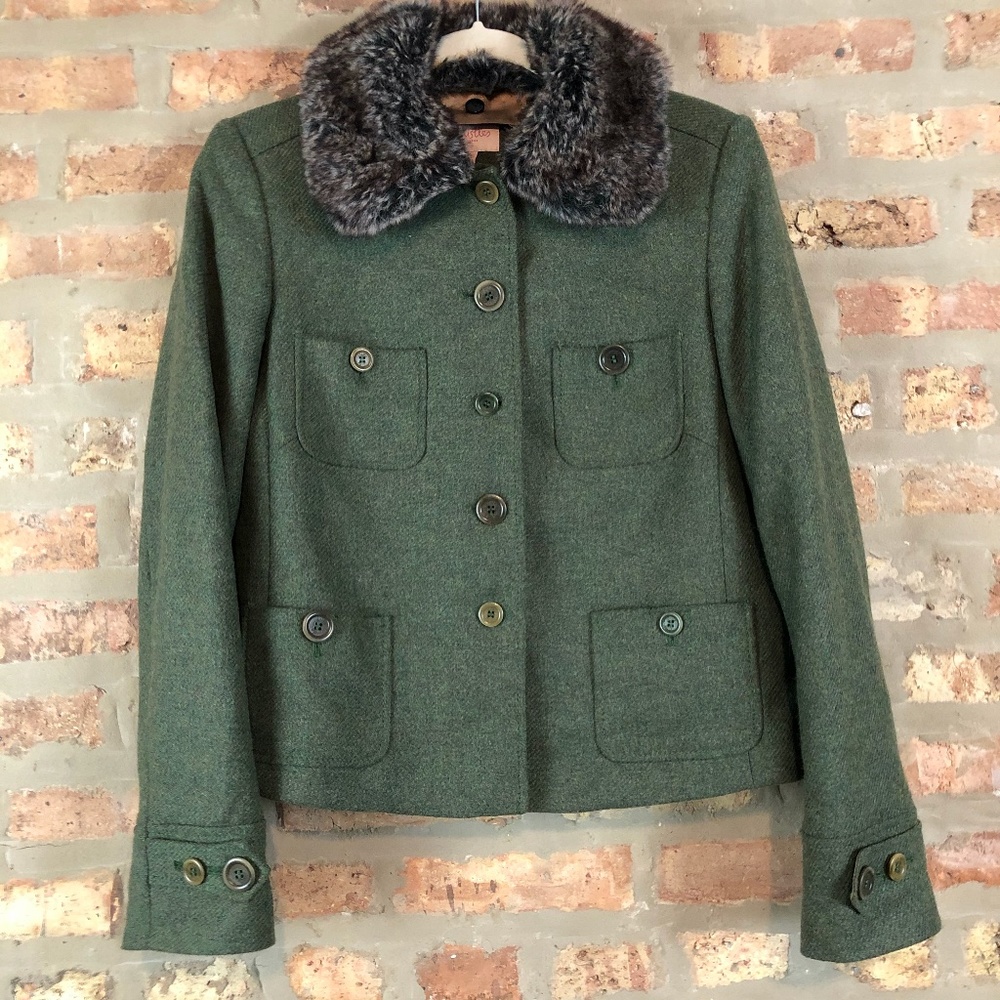 Whistles London Utility Faux Fur Collar
